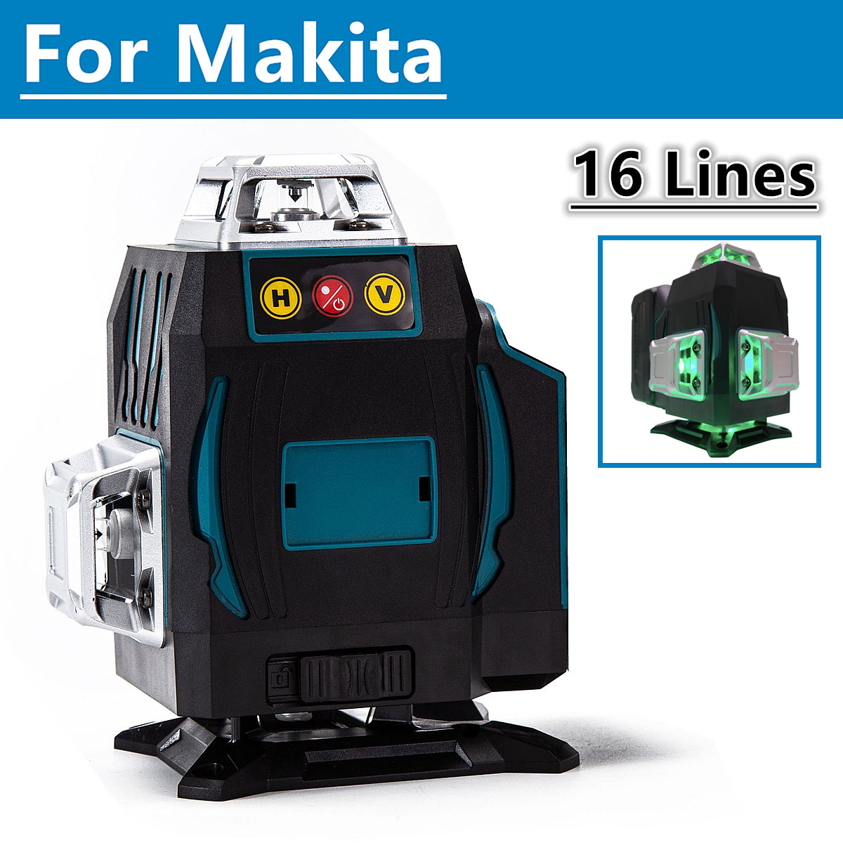Industrial Laser Alignment Tool - Pour batterie Makita 18V 16 lignes