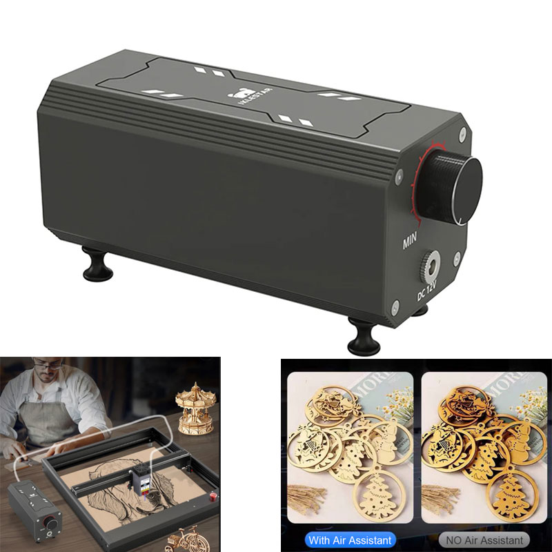 Industrial Acrylic Laser Cutter - Compresseur d'air assisté par laser, pompe