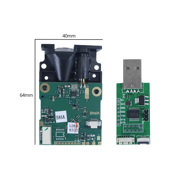 Industrial Laser Distance Measuring Device - Télémètre à puce optique 20 Hz,