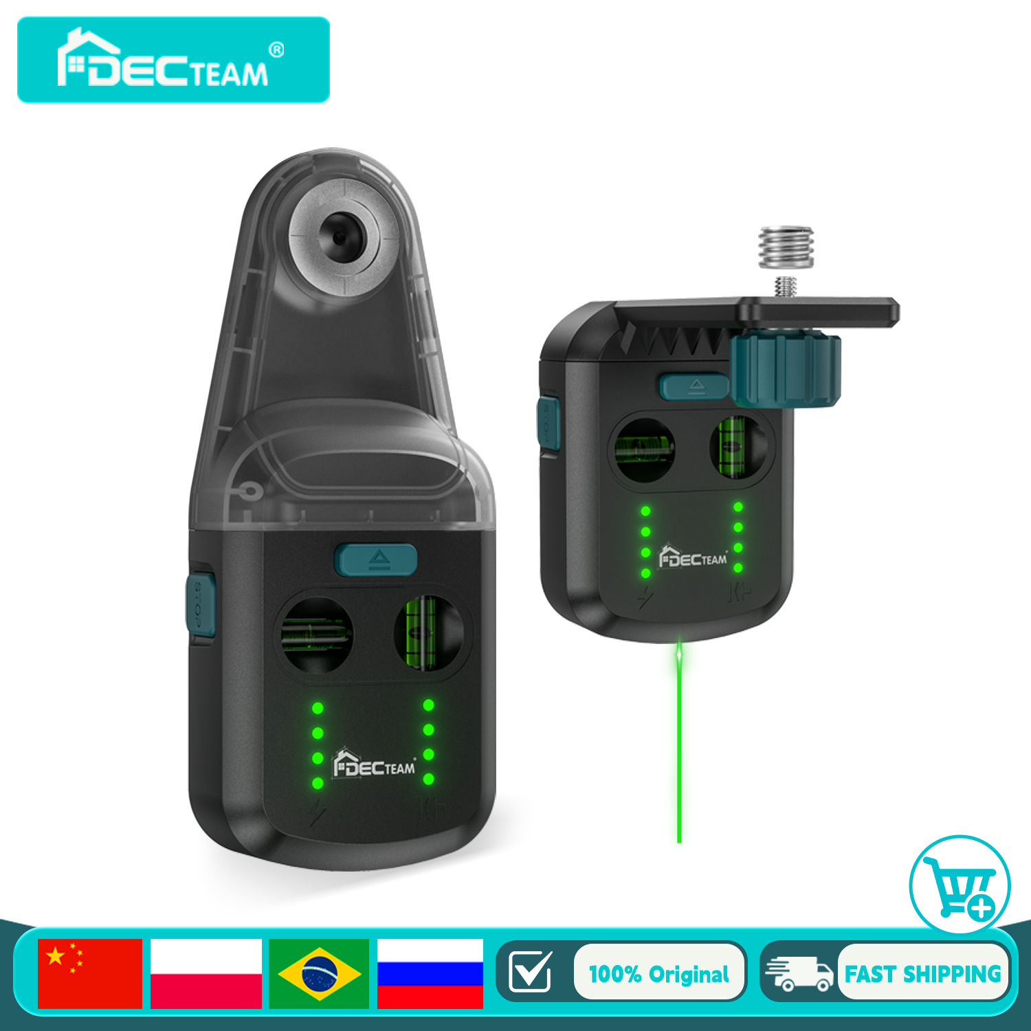 Industrial Laser Drill - Decteam : appareil 4-en-1 combinant niveau