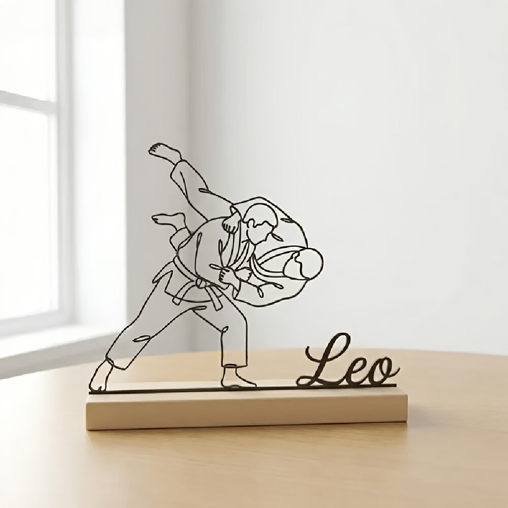 Statue d'arts martiaux de judo - Desktop Laser Engraver avis et prix