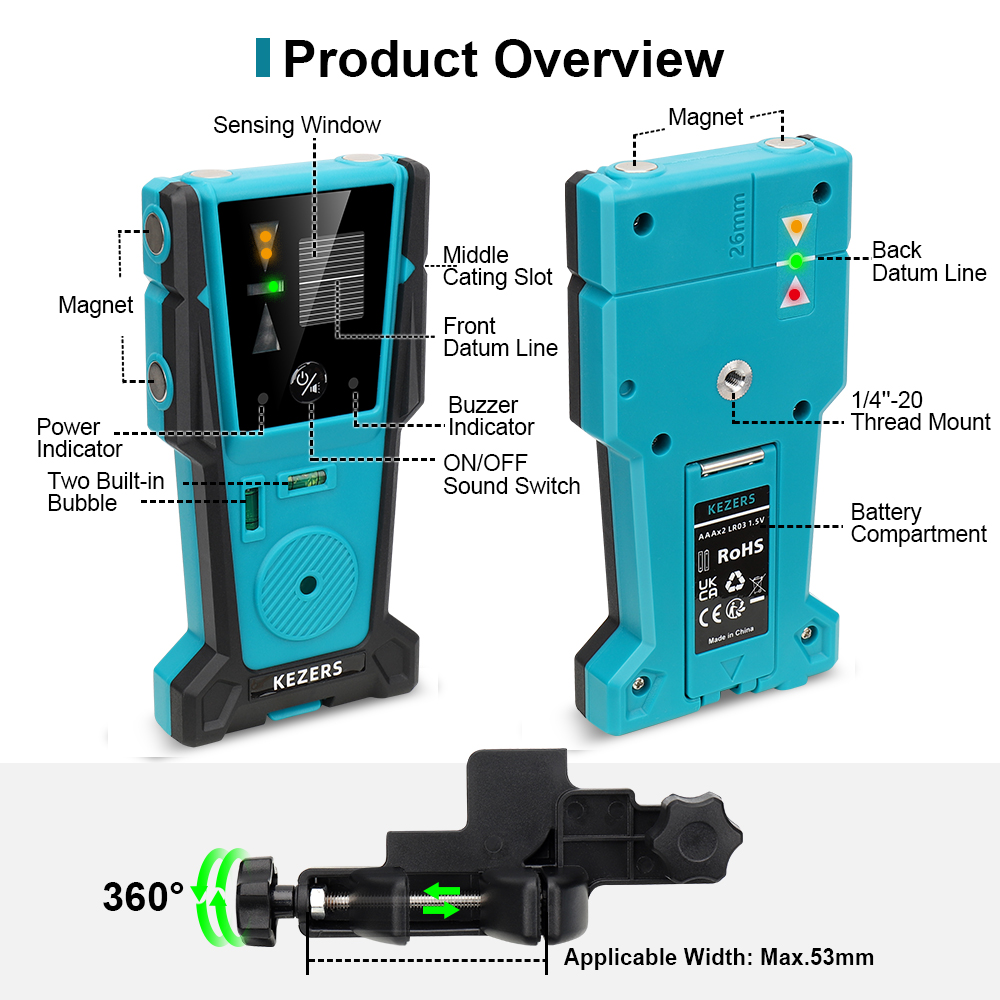 KEZERS Rouge Vert Laser Niveau - Industrial Laser Alignment Tool avis et prix